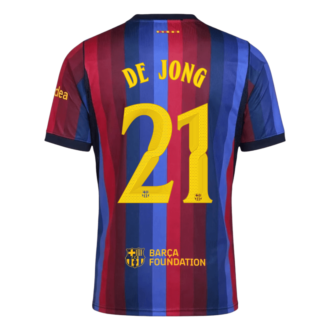 Barcelona Hjemmebanetrøje 2026/27 – DE JONG #21 – UCL