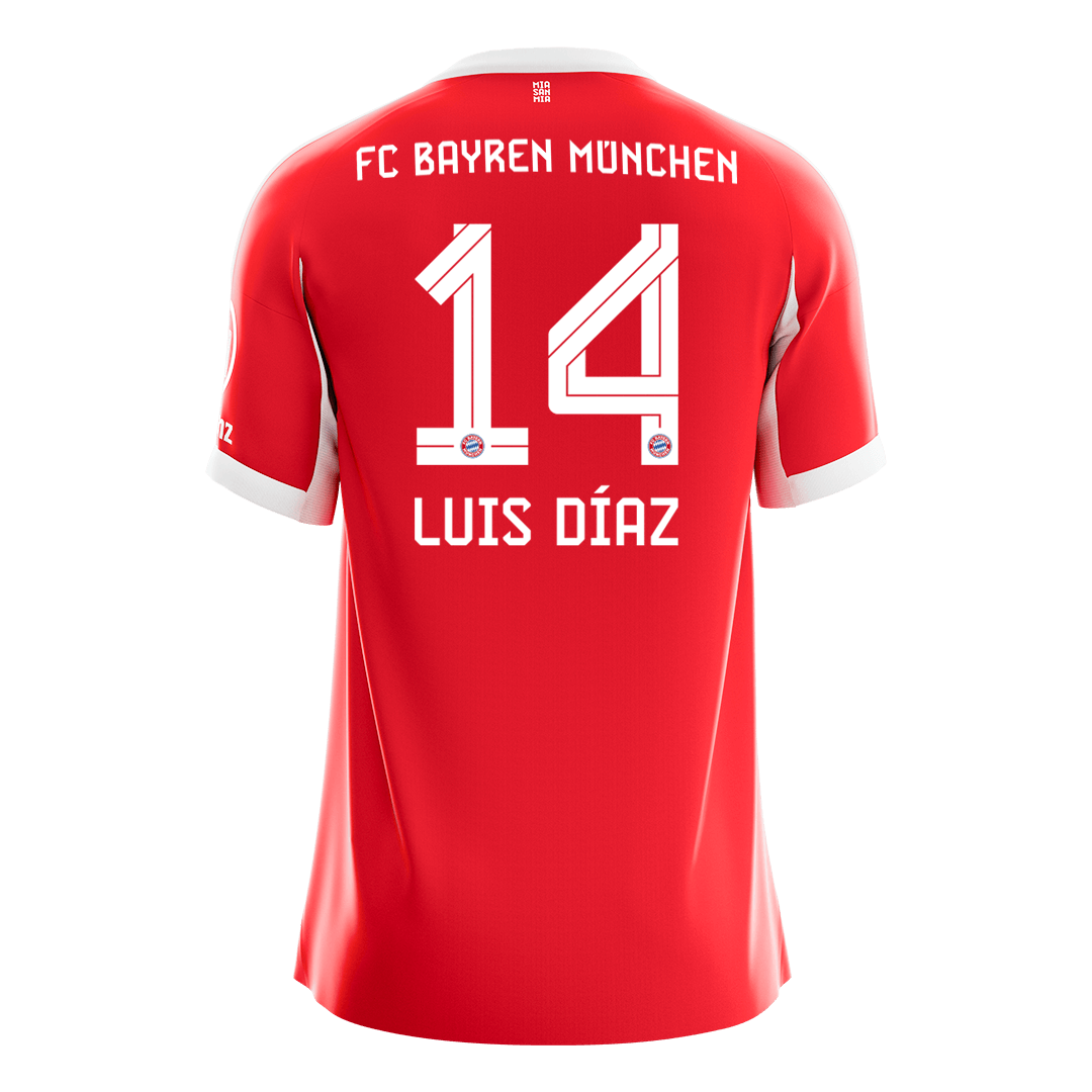 Bayern München Hjemmebanetrøje 2025/26 – LUIS DÍAZ #14