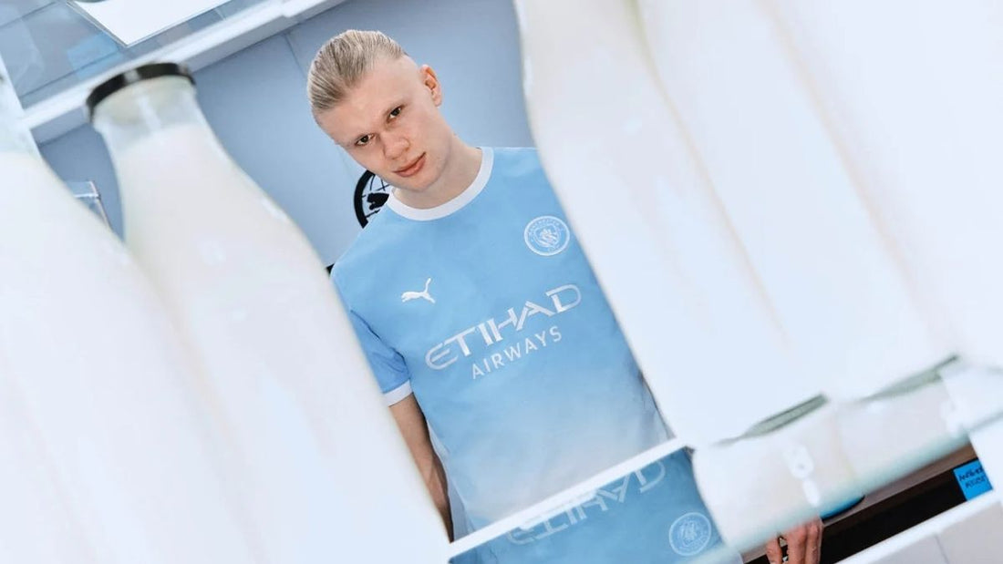 Erling Haaland i aktion for Manchester City