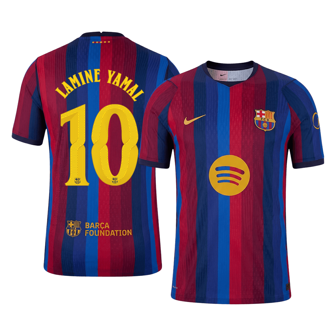 Barcelona Hjemmebanetrøje 2026/27 – LAMINE YAMAL #10 – UCL [Spillerversion]