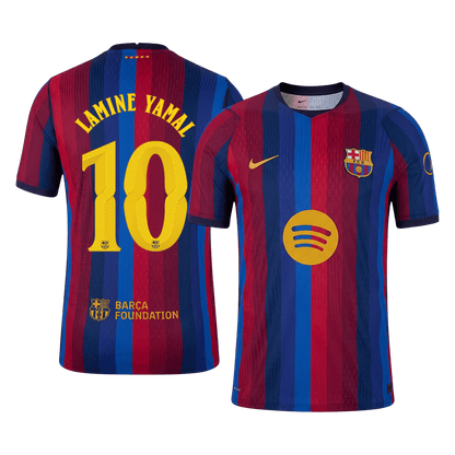 Barcelona Hjemmebanetrøje 2026/27 – LAMINE YAMAL #10 – UCL [Spillerversion]
