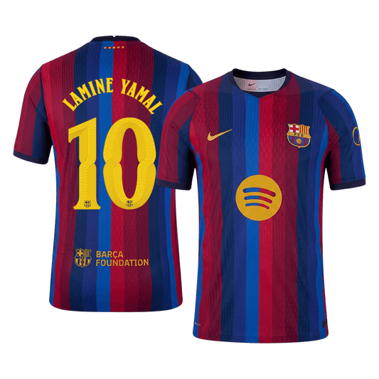 Barcelona Hjemmebanetrøje 2026/27 – LAMINE YAMAL #10 – UCL [Spillerversion]