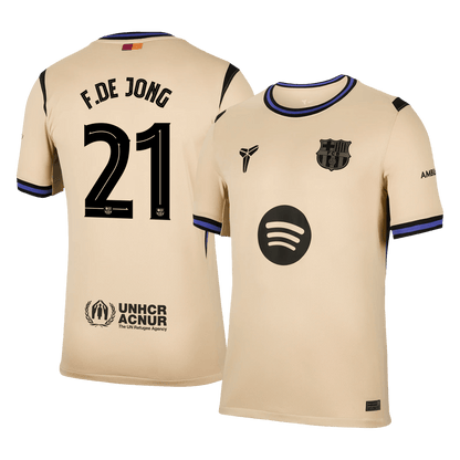 Barcelona Udebanetrøje 2025/26 UCL F.DE JONG #21