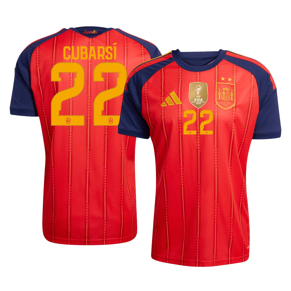 [Champion Edition] Spanien Hjemmebanetrøje VM 2026 – CUBARSÍ #22