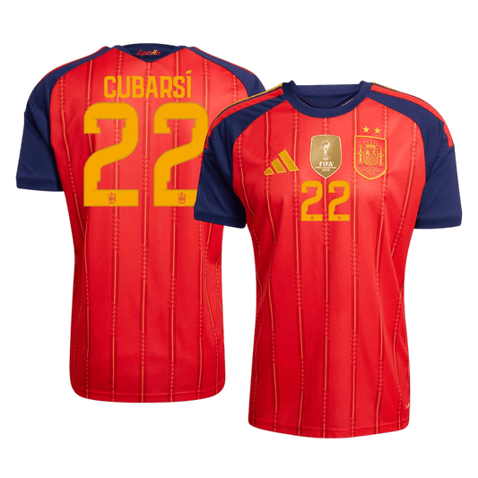 [Champion Edition] Spanien Hjemmebanetrøje VM 2026 – CUBARSÍ #22