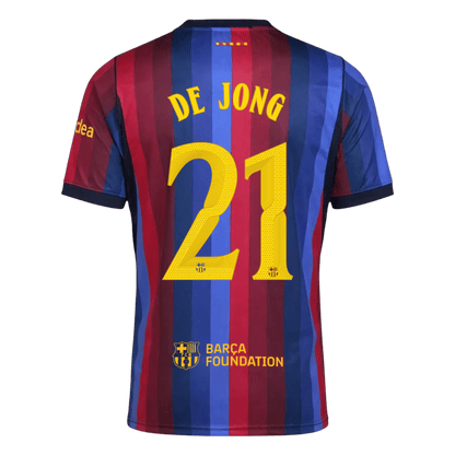 Barcelona Hjemmebanetrøje 2026/27 – DE JONG #21 – UCL