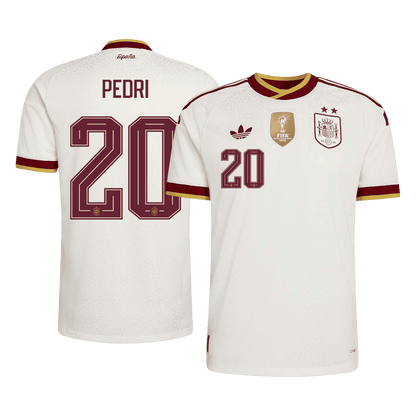 [Champion Edition] Spanien Udebanetrøje VM 2026 – PEDRI #20 [Spillerversion]