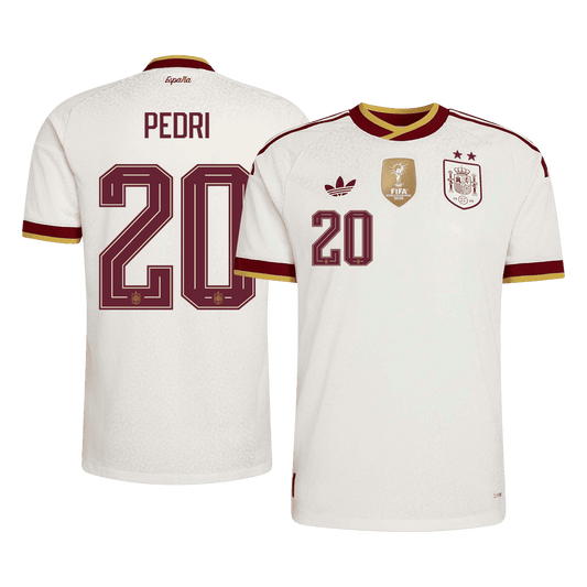 [Champion Edition] Spanien Udebanetrøje VM 2026 – PEDRI #20 [Spillerversion]