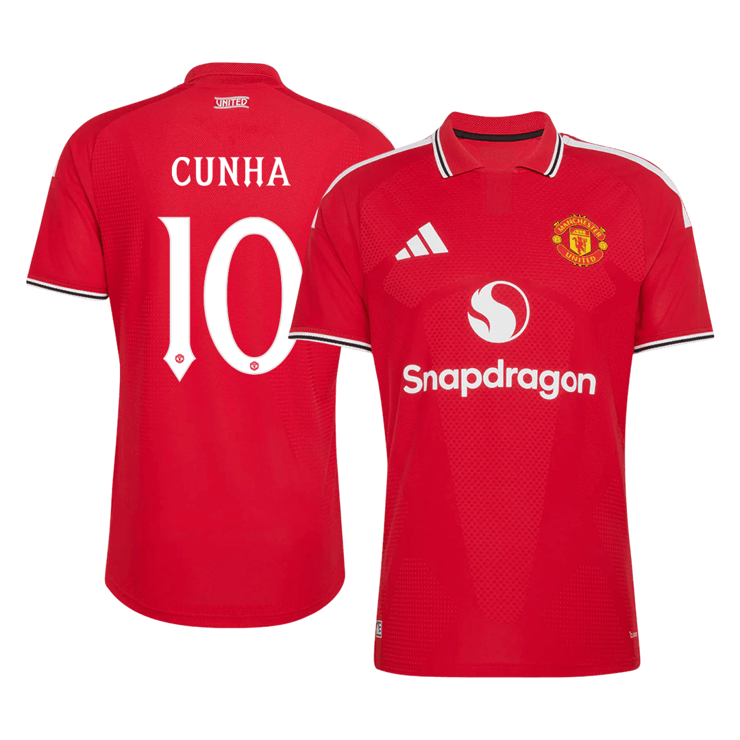 Manchester United Hjemmebanetrøje 2026/27 – CUNHA #10 – UCL [Spillerversion]