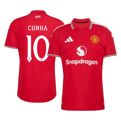 Manchester United Hjemmebanetrøje 2026/27 – CUNHA #10 – UCL [Spillerversion]