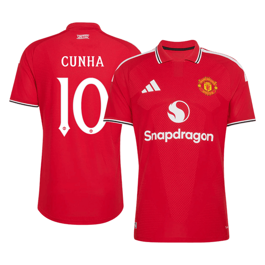 Manchester United Hjemmebanetrøje 2026/27 – CUNHA #10 – UCL [Spillerversion]