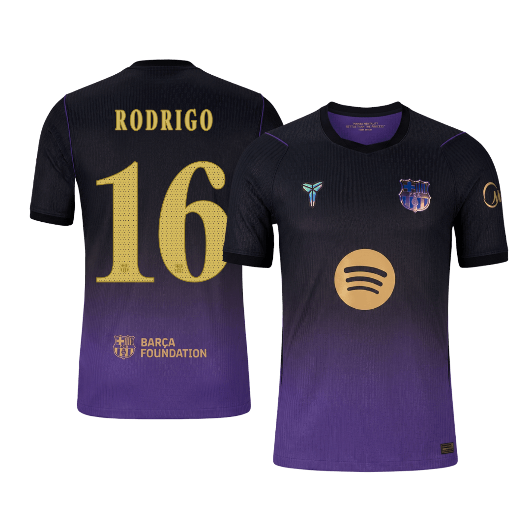 Barcelona Udebanetrøje 2026/27 – RODRIGO #16 – UCL [Spillerversion]