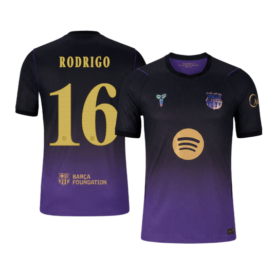 Barcelona Udebanetrøje 2026/27 – RODRIGO #16 – UCL [Spillerversion]