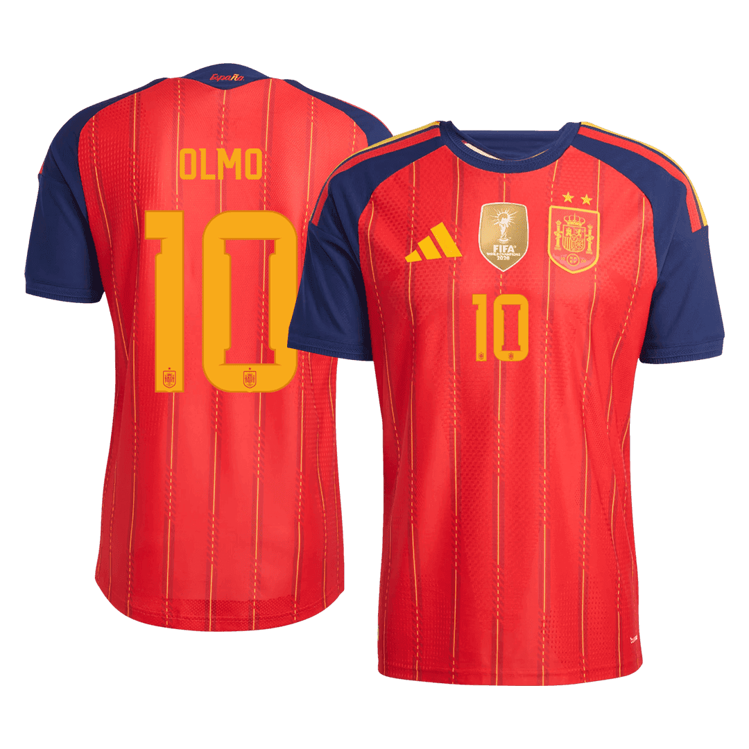 [Champion Edition] Spanien Hjemmebanetrøje VM 2026 – OLMO #10 [Spillerversion]