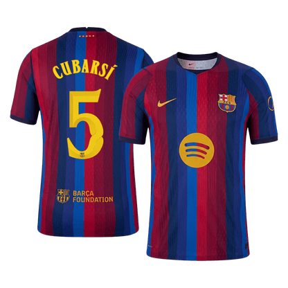 Barcelona Hjemmebanetrøje 2026/27 – CUBARSÍ #5 – UCL [Spillerversion]