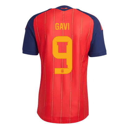 [Champion Edition] Spanien Hjemmebanetrøje VM 2026 – GAVI #9 [Spillerversion]