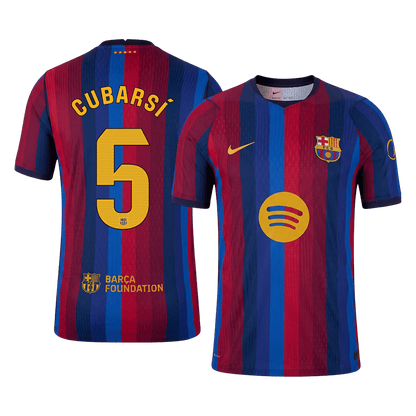 Barcelona Hjemmebanetrøje 2026/27 – CUBARSÍ #5 [Spillerversion]