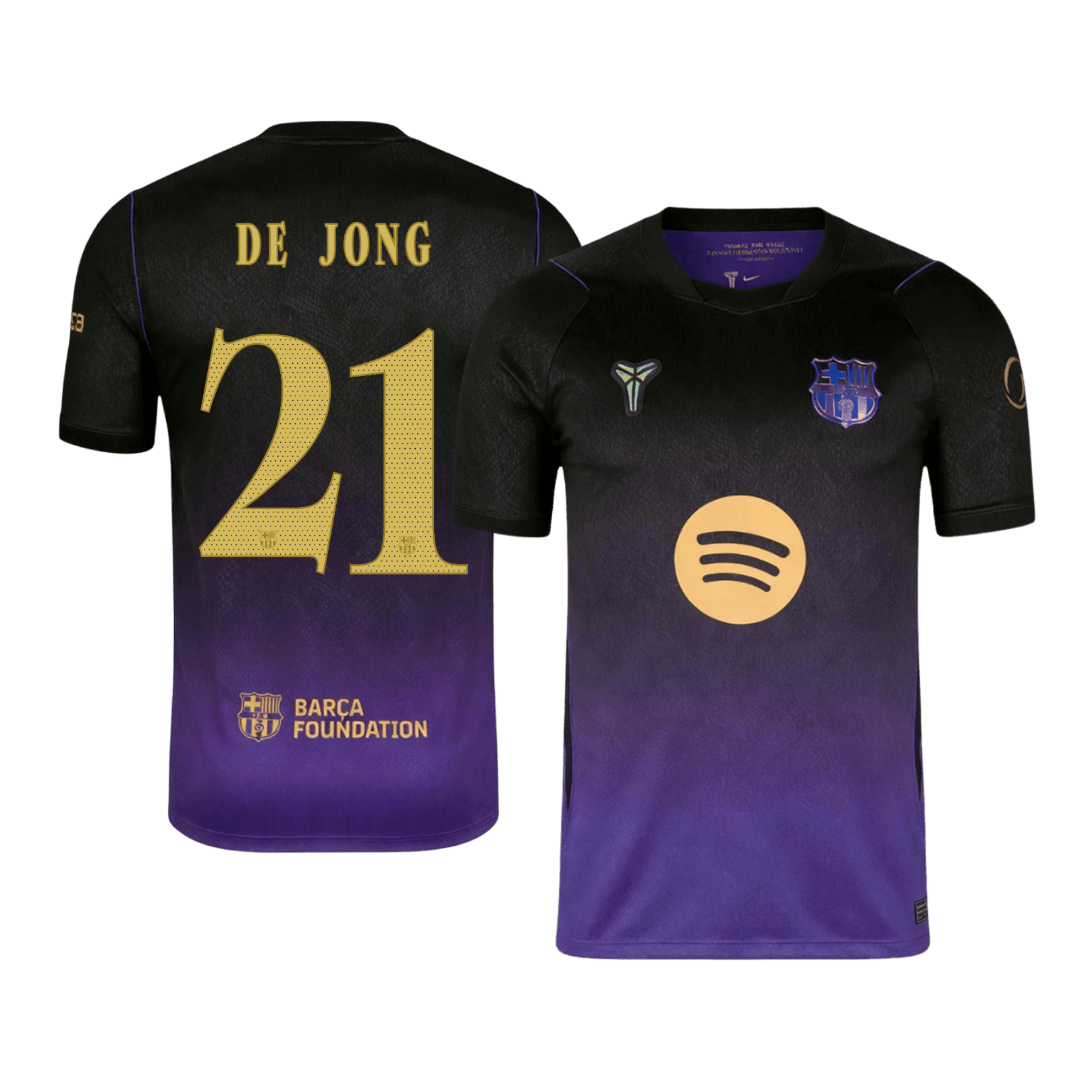 Barcelona Udebanetrøje 2026/27 – DE JONG #21 – UCL [Spillerversion]