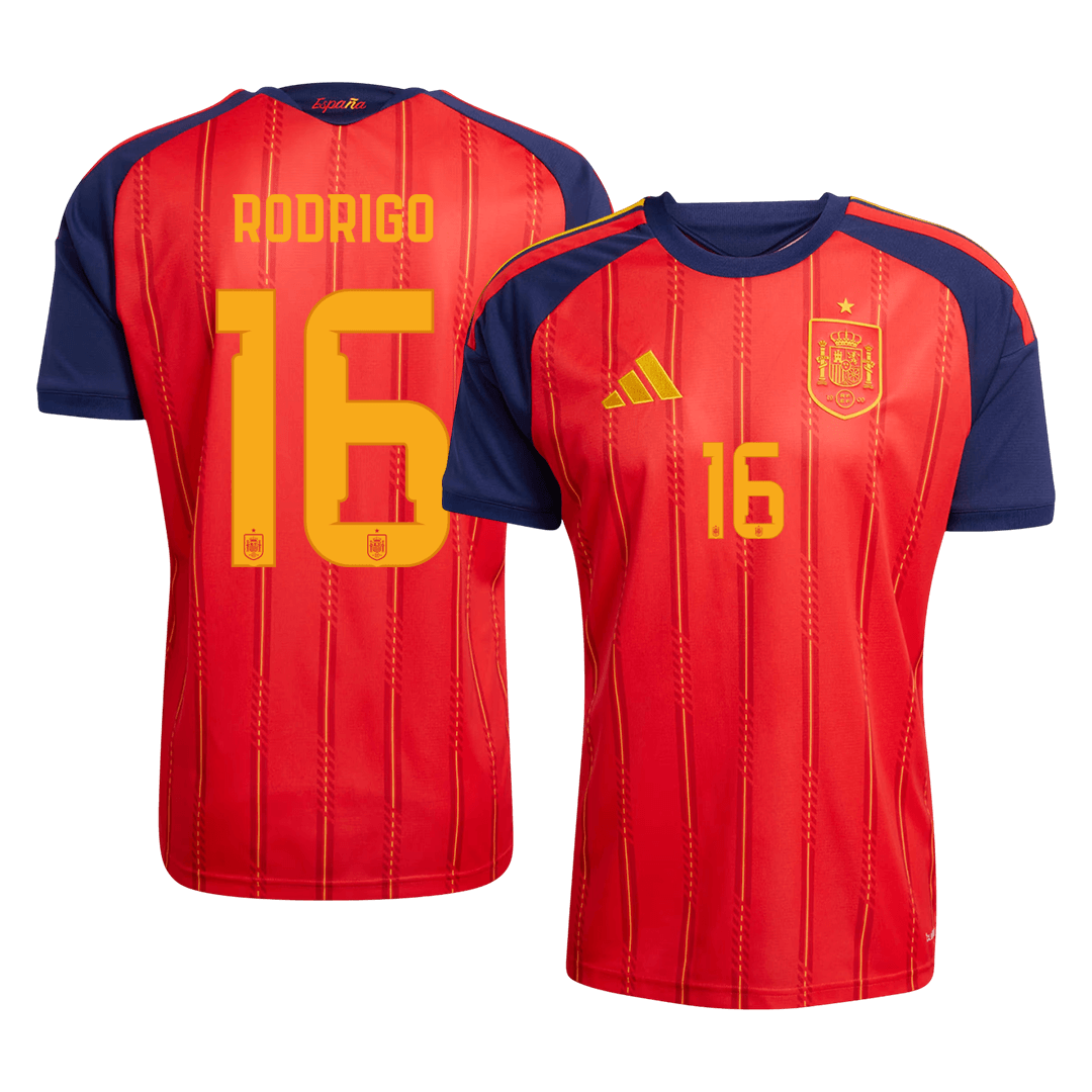 Spain World Cup Hjemmetrøje 2026 RODRIGO #16 [PREMIUM]