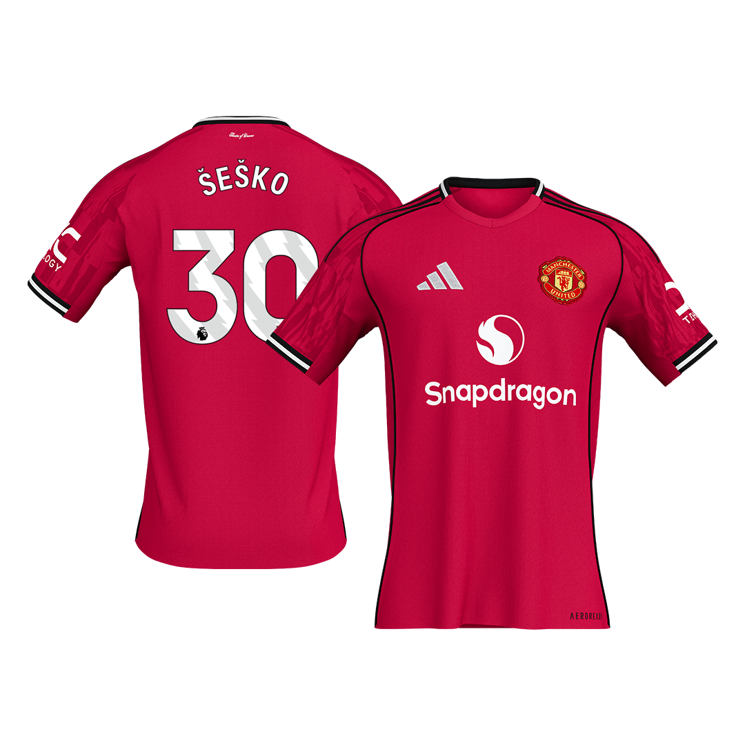 Manchester United Hjemmetrøje 2025/26 ŠEŠKO #30 [PREMIUM]