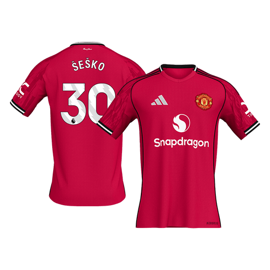 Manchester United Hjemmetrøje 2025/26 ŠEŠKO #30 [PREMIUM]