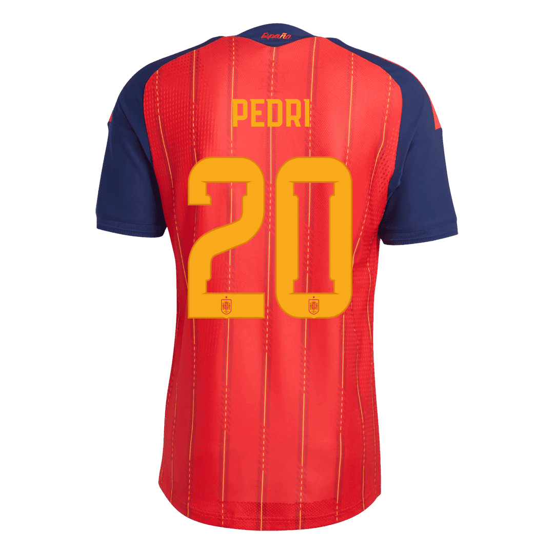 [Champion Edition] Spanien Hjemmebanetrøje VM 2026 – PEDRI #20 [Spillerversion]