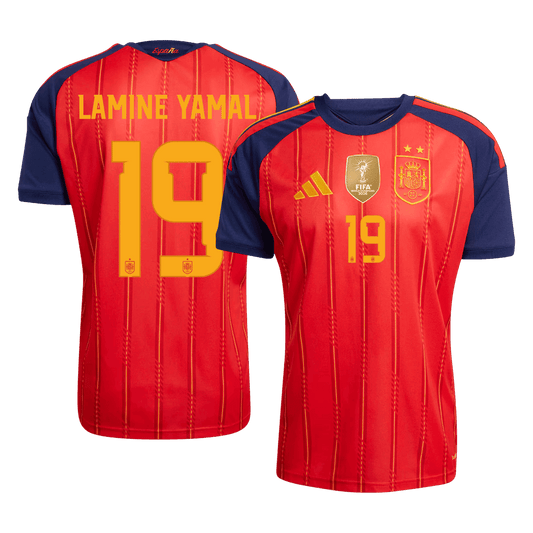 [Champion Edition] Spanien Hjemmebanetrøje VM 2026 – LAMINE YAMAL #19