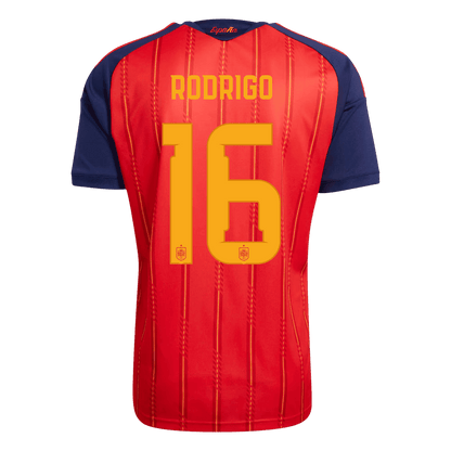 [Champion Edition] Spanien Hjemmebanetrøje VM 2026 – RODRIGO #16 [Spillerversion]