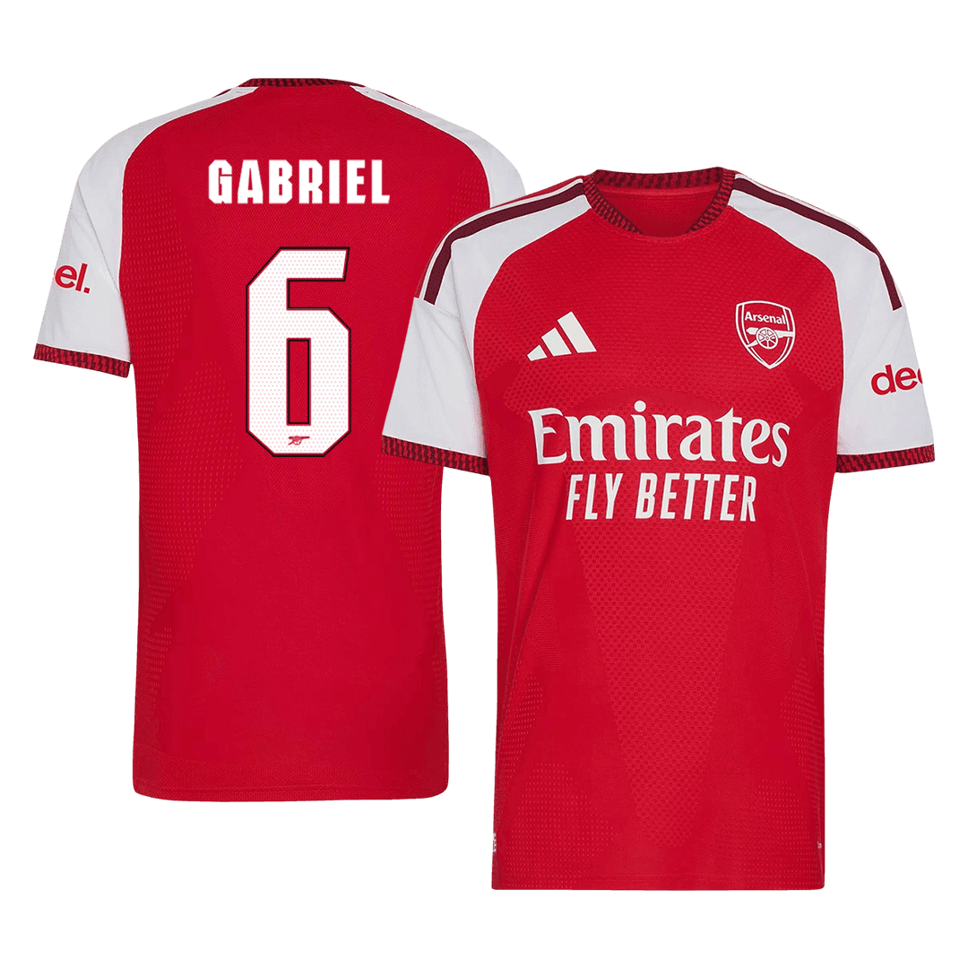 Arsenal Hjemmebanetrøje 2026/27 – GABRIEL #6 – UCL [Spillerversion]