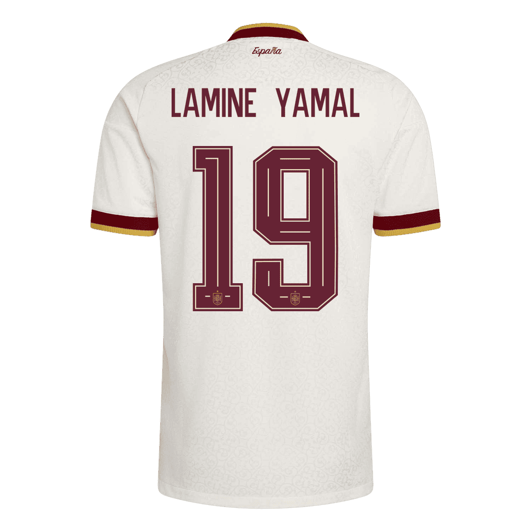 [Champion Edition] Spanien Udebanetrøje VM 2026 – LAMINE YAMAL #19 [Spillerversion]