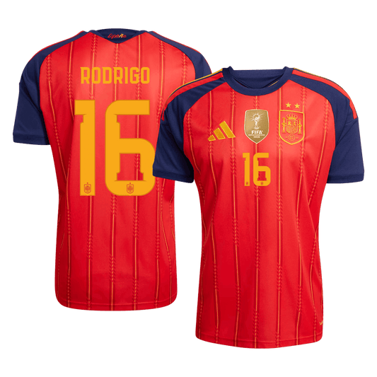 [Champion Edition] Spanien Hjemmebanetrøje VM 2026 – RODRIGO #16