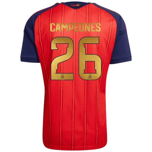 Spanien Hjemmebanetrøje VM 2026 – CAMPEONES #26