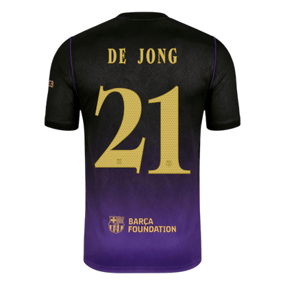 Barcelona Udebanetrøje 2026/27 – DE JONG #21 – UCL [Spillerversion]