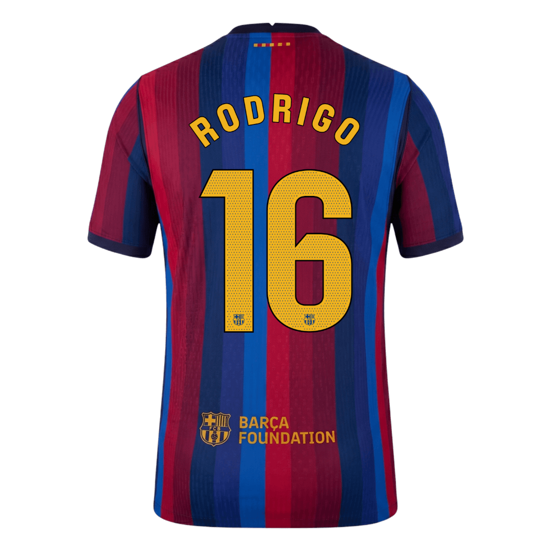 Barcelona Hjemmebanetrøje 2026/27 – RODRIGO #16 [Spillerversion]