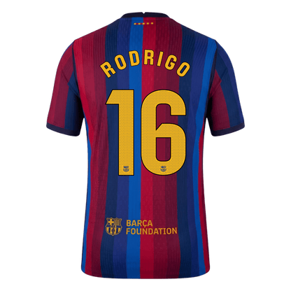 Barcelona Hjemmebanetrøje 2026/27 – RODRIGO #16 [Spillerversion]