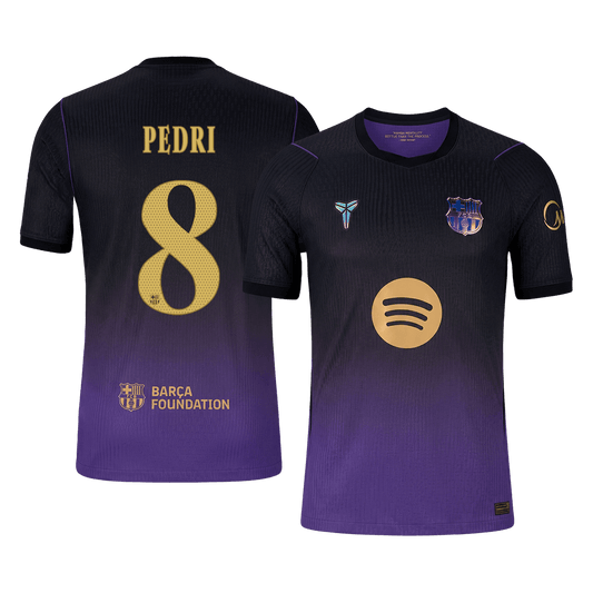 Barcelona Udebanetrøje 2026/27 – PEDRI #8 – UCL [Spillerversion]