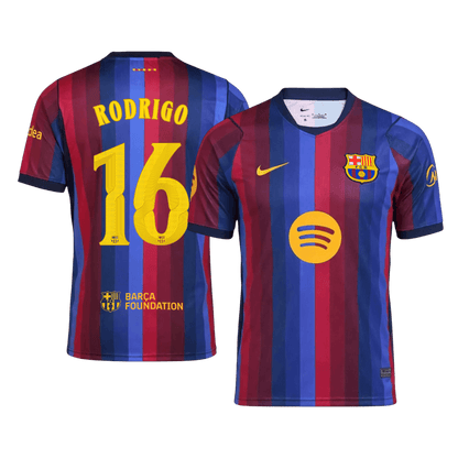 Barcelona Hjemmebanetrøje 2026/27 – RODRIGO #16 – UCL