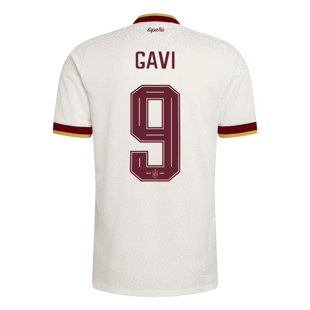 [Champion Edition] Spanien Udebanetrøje VM 2026 – GAVI #9 [Spillerversion]