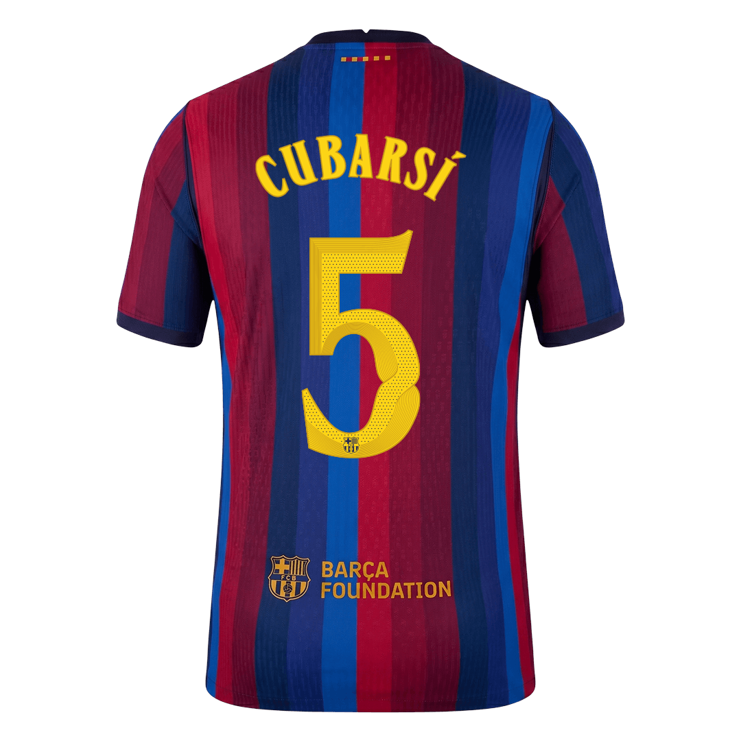 Barcelona Hjemmebanetrøje 2026/27 – CUBARSÍ #5 – UCL [Spillerversion]