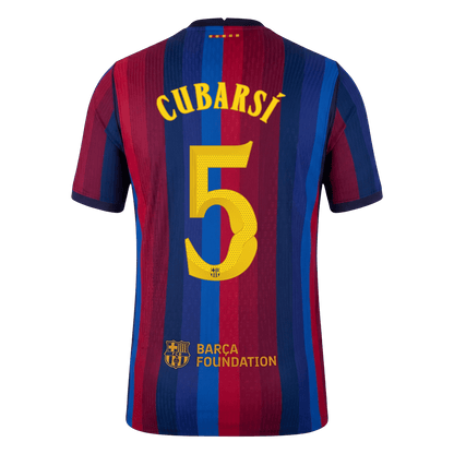 Barcelona Hjemmebanetrøje 2026/27 – CUBARSÍ #5 – UCL [Spillerversion]