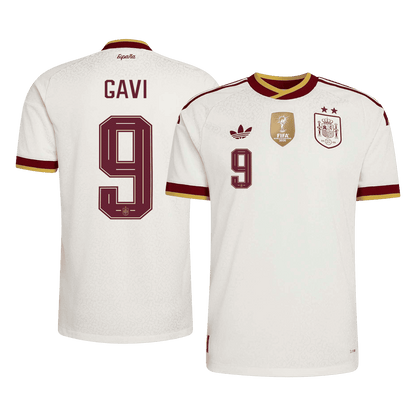 [Champion Edition] Spanien Udebanetrøje VM 2026 – GAVI #9 [Spillerversion]
