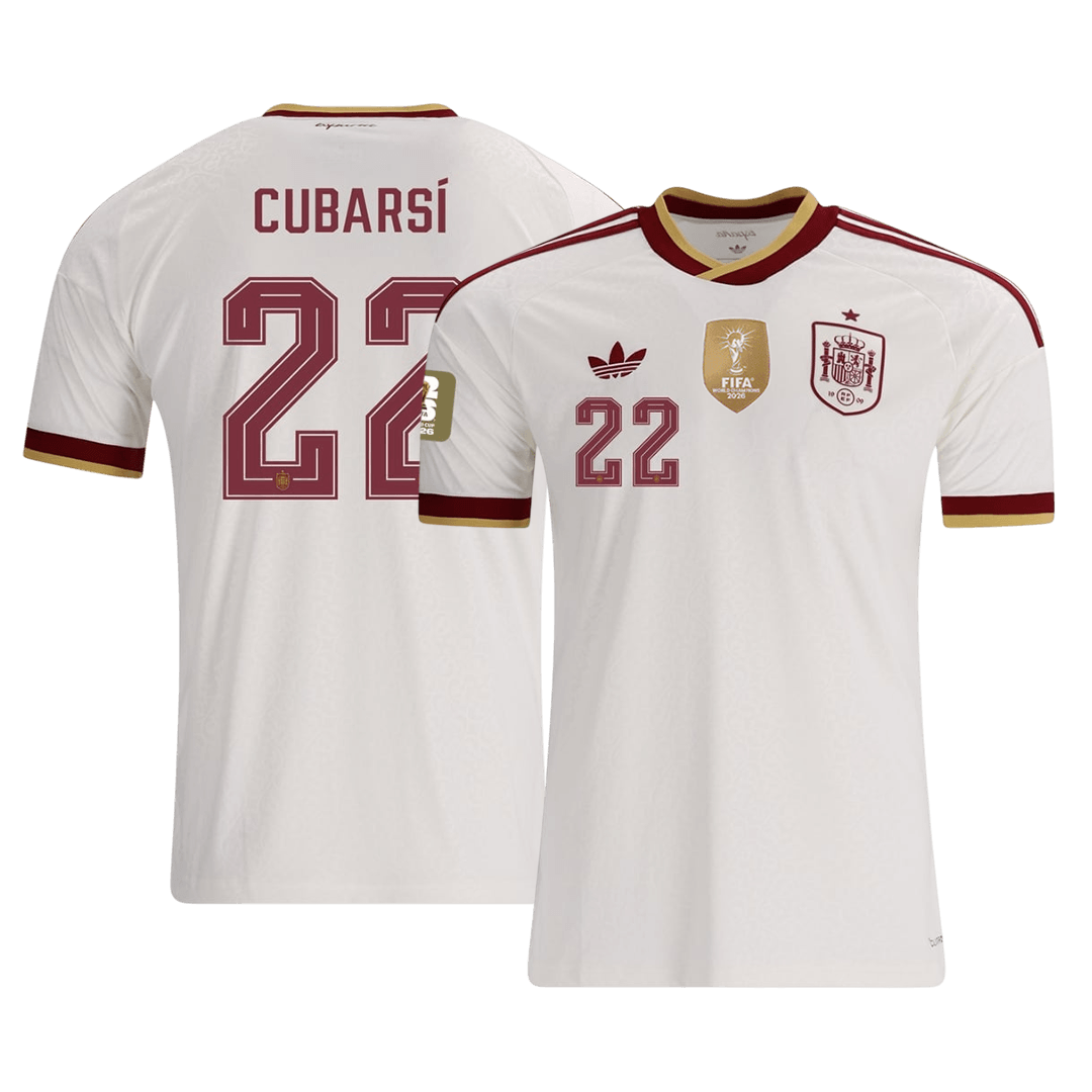 [Champion Edition] Spanien Udebanetrøje VM 2026 – CUBARSÍ #22