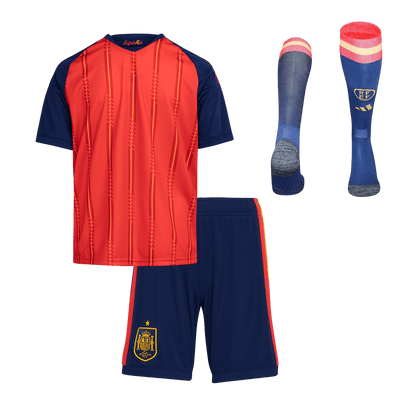 [Champion Edition] Spanien Hjemmebanesæt Børn 3-delt VM 2026
