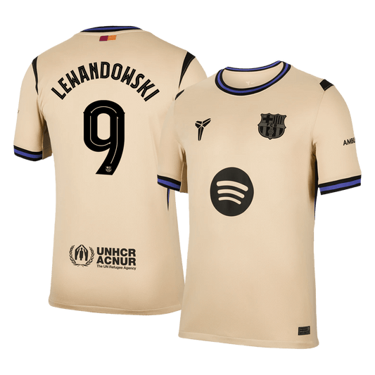 Barcelona Udebanetrøje 2025/26 UCL LEWANDOWSKI #9