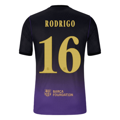 Barcelona Udebanetrøje 2026/27 – RODRIGO #16 – UCL [Spillerversion]
