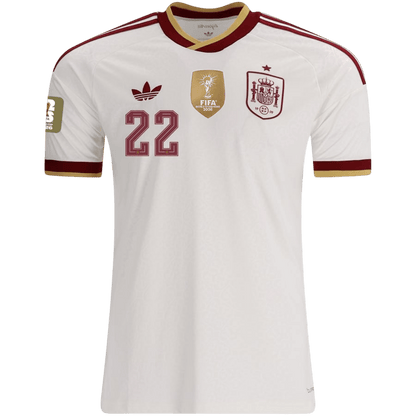 [Champion Edition] Spanien Udebanetrøje VM 2026 – CUBARSÍ #22 [Spillerversion]