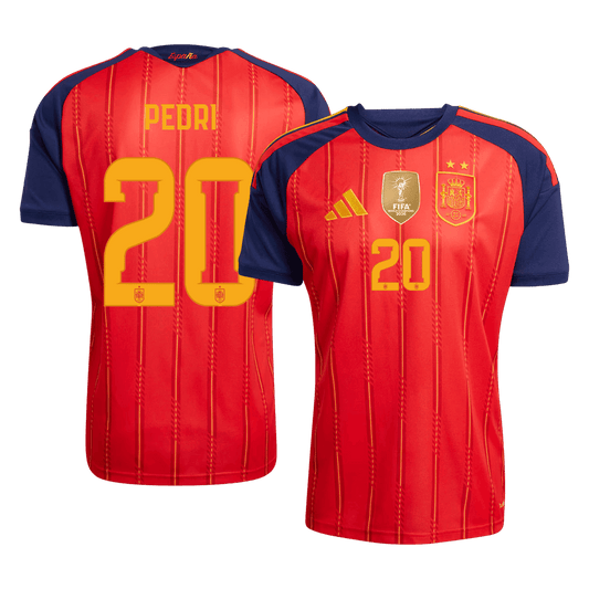 [Champion Edition] Spanien Hjemmebanetrøje VM 2026 – PEDRI #20