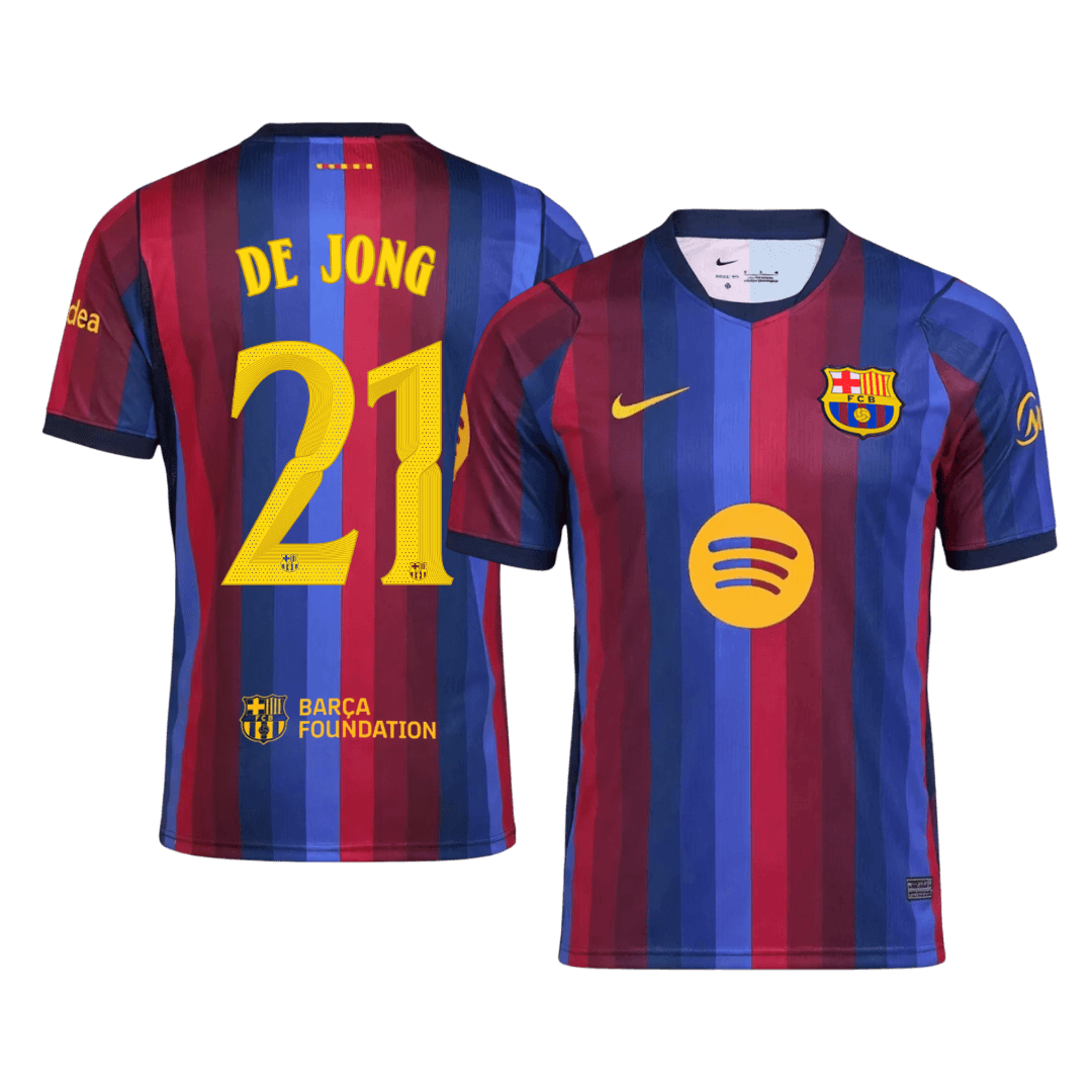 Barcelona Hjemmebanetrøje 2026/27 – DE JONG #21 – UCL