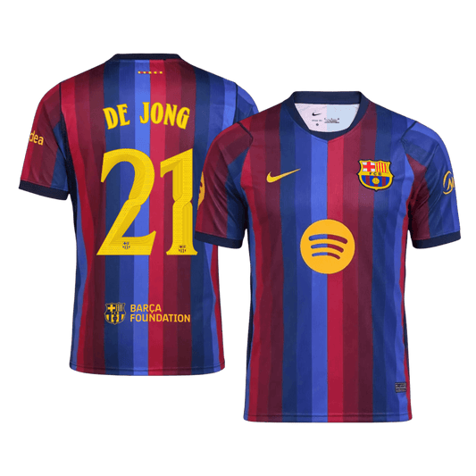 Barcelona Hjemmebanetrøje 2026/27 – DE JONG #21 – UCL