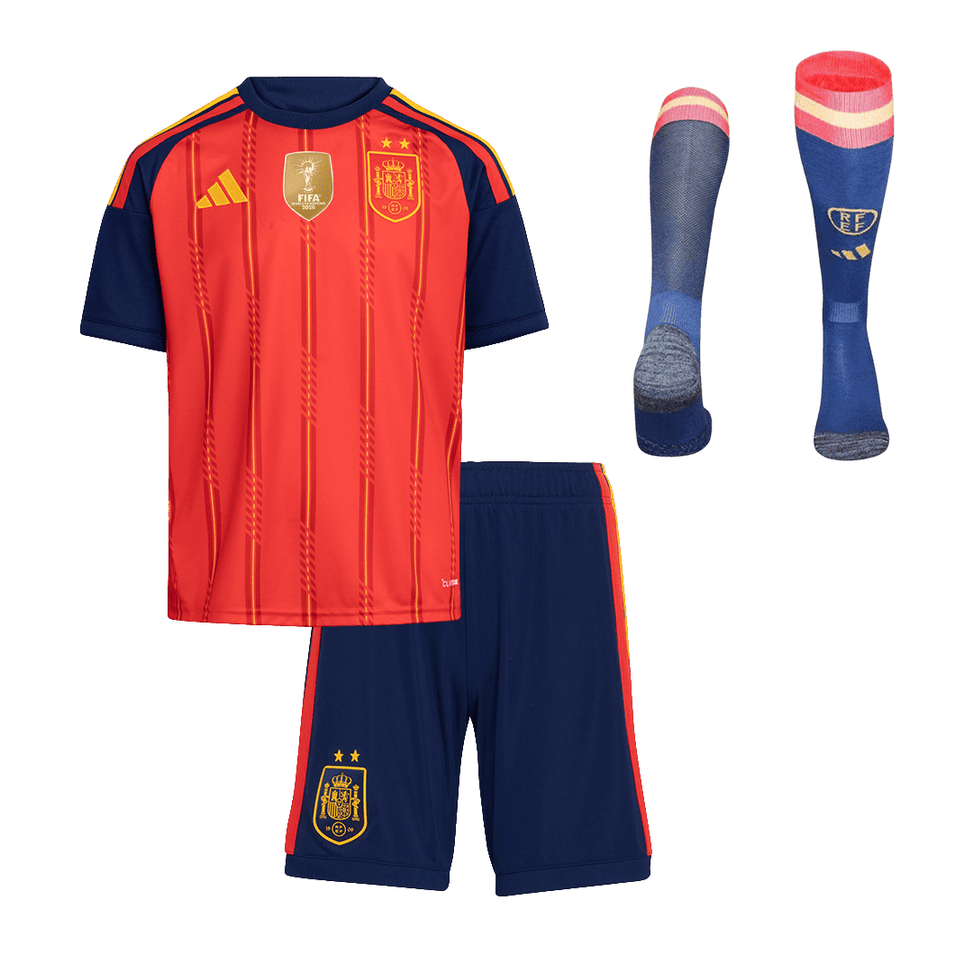 [Champion Edition] Spanien Hjemmebanesæt Børn 3-delt VM 2026